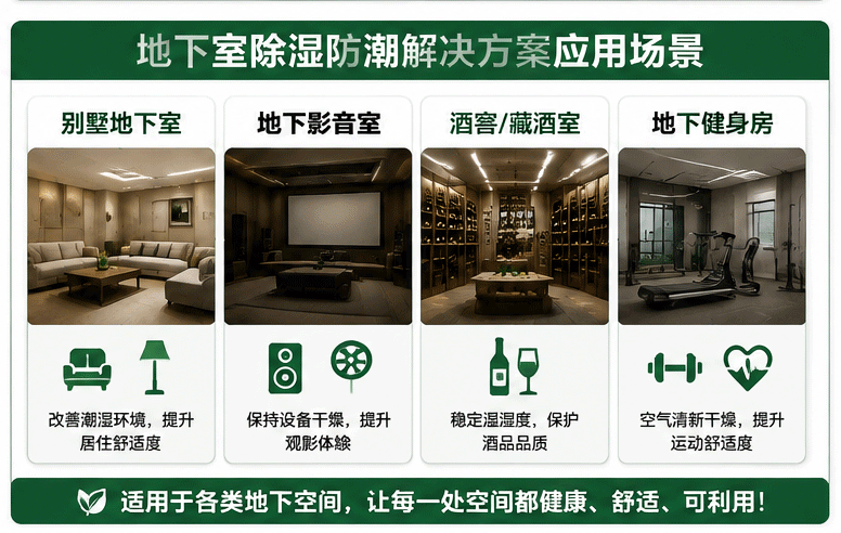 地下室除湿防潮解决方案应用场景