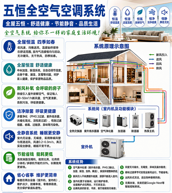 五恒全空气系统住宅送风与室内设计