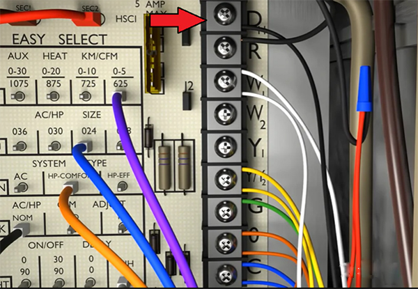 Air Handler dehumidification control terminal
